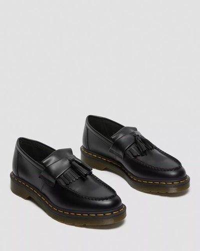 Noir &amp; Blanc Loafers with yellow stitching - Black