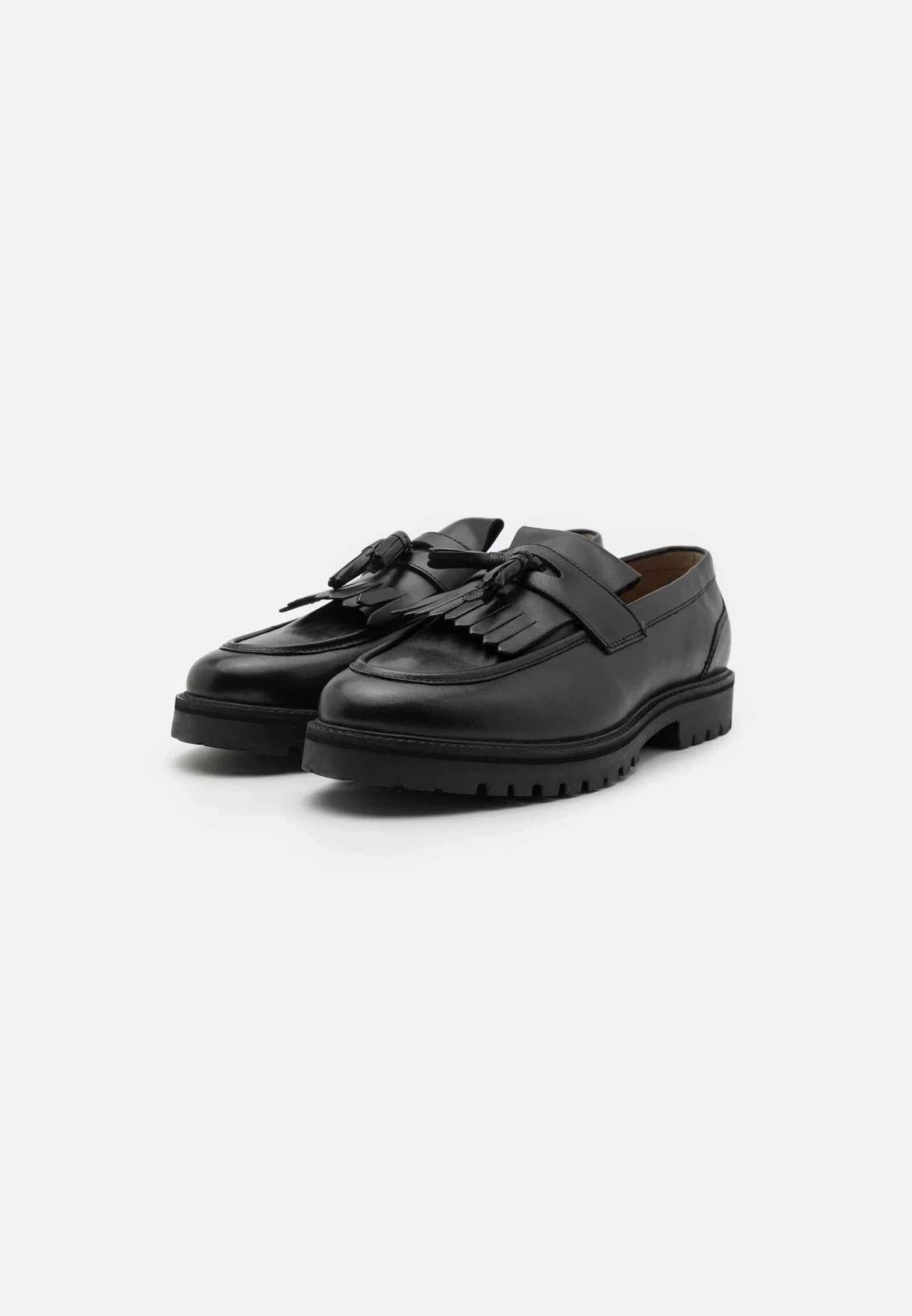 Noir &amp; Blanc Loafers - Black