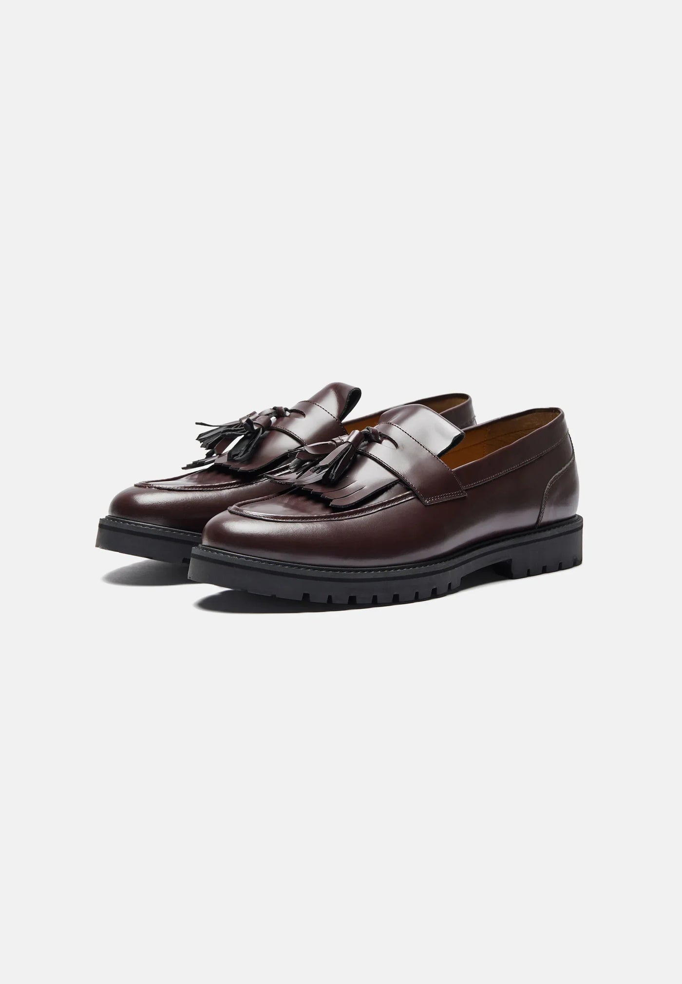 Noir &amp; Blanc Loafers - Black