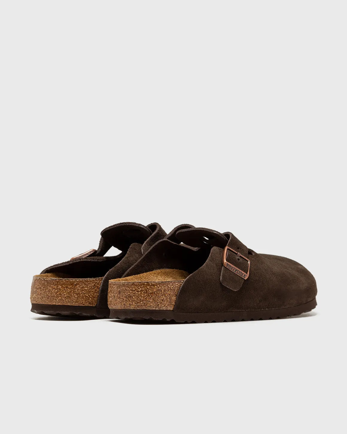 Black suede slippers