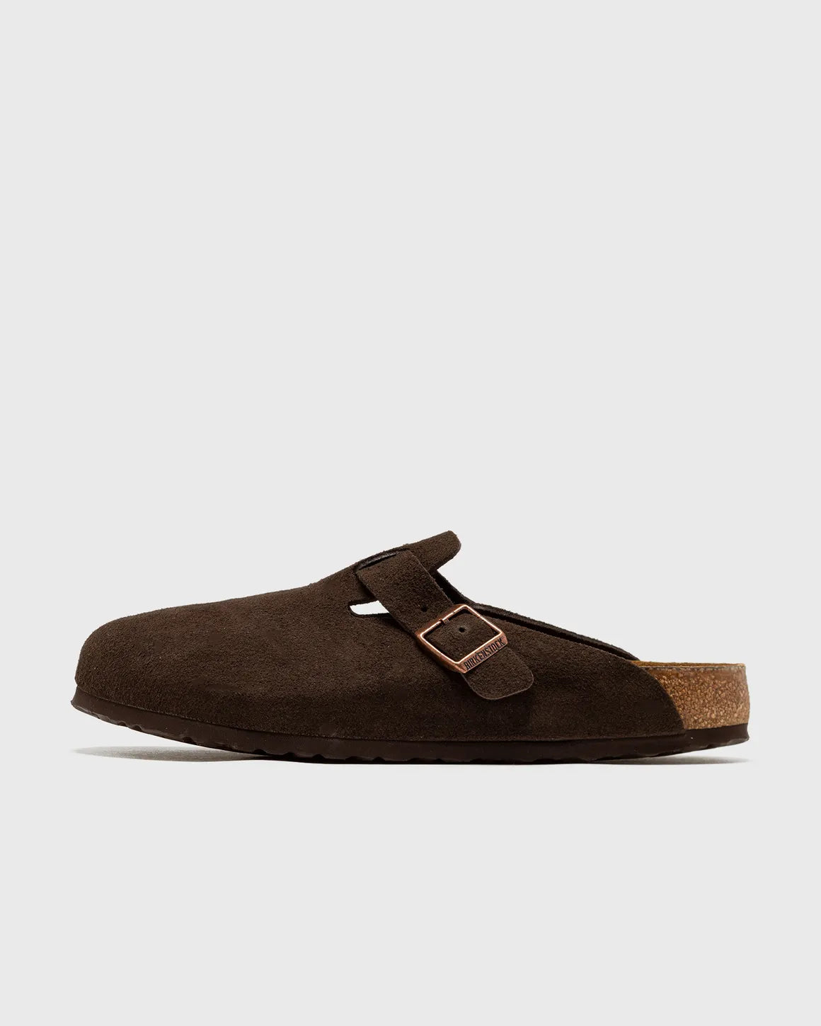 Black suede slippers