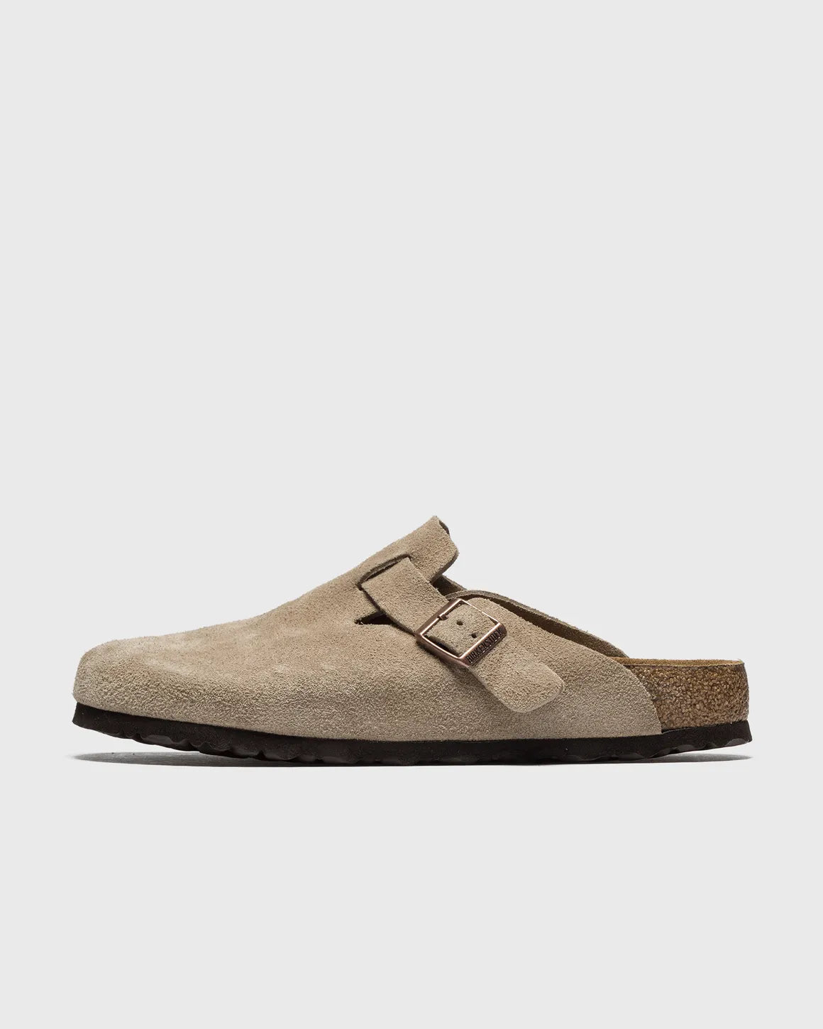 Black suede slippers
