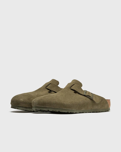 Black suede slippers