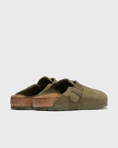 Black suede slippers